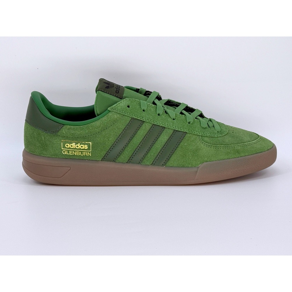 Adidas Glenburn Skateboarding Shoes Men's 11.5 Green Suede Gum HP3509